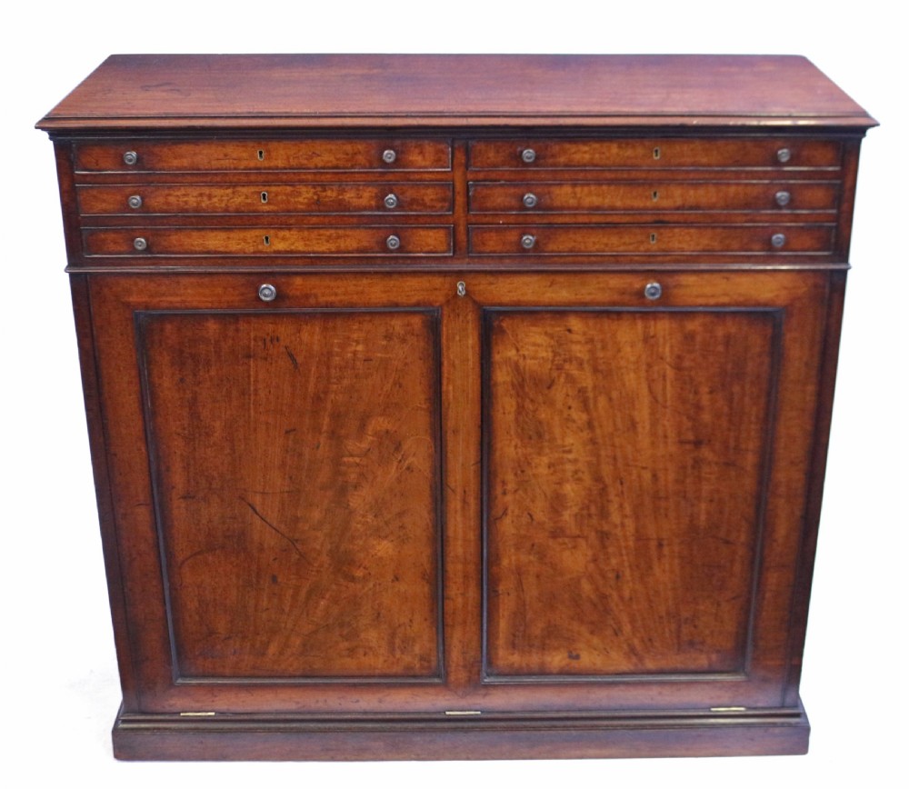 George 1V Mahogany Portfolio Cupboard