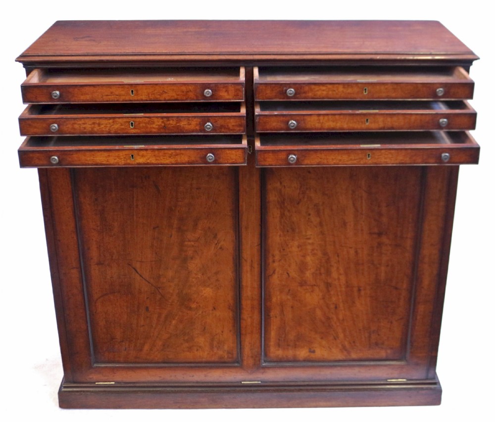 George 1V Mahogany Portfolio Cupboard View II
