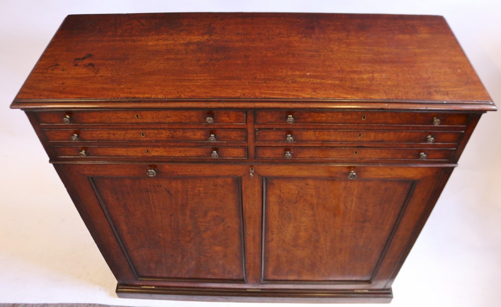 George 1V Mahogany Portfolio Cupboard View III