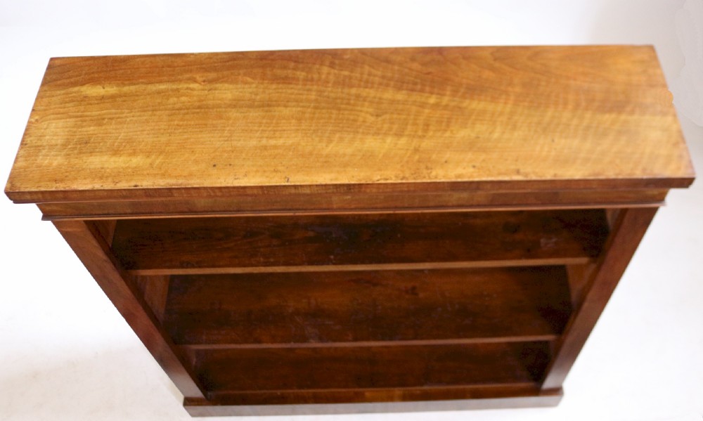 Victorian Walnut Dwarf Open Bookcase View IV