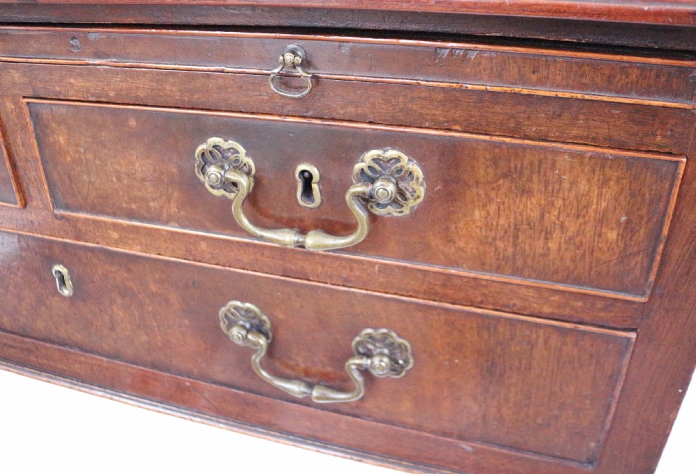 George111 Mahogany 3 Drawer Lowboy with Slide. View VI