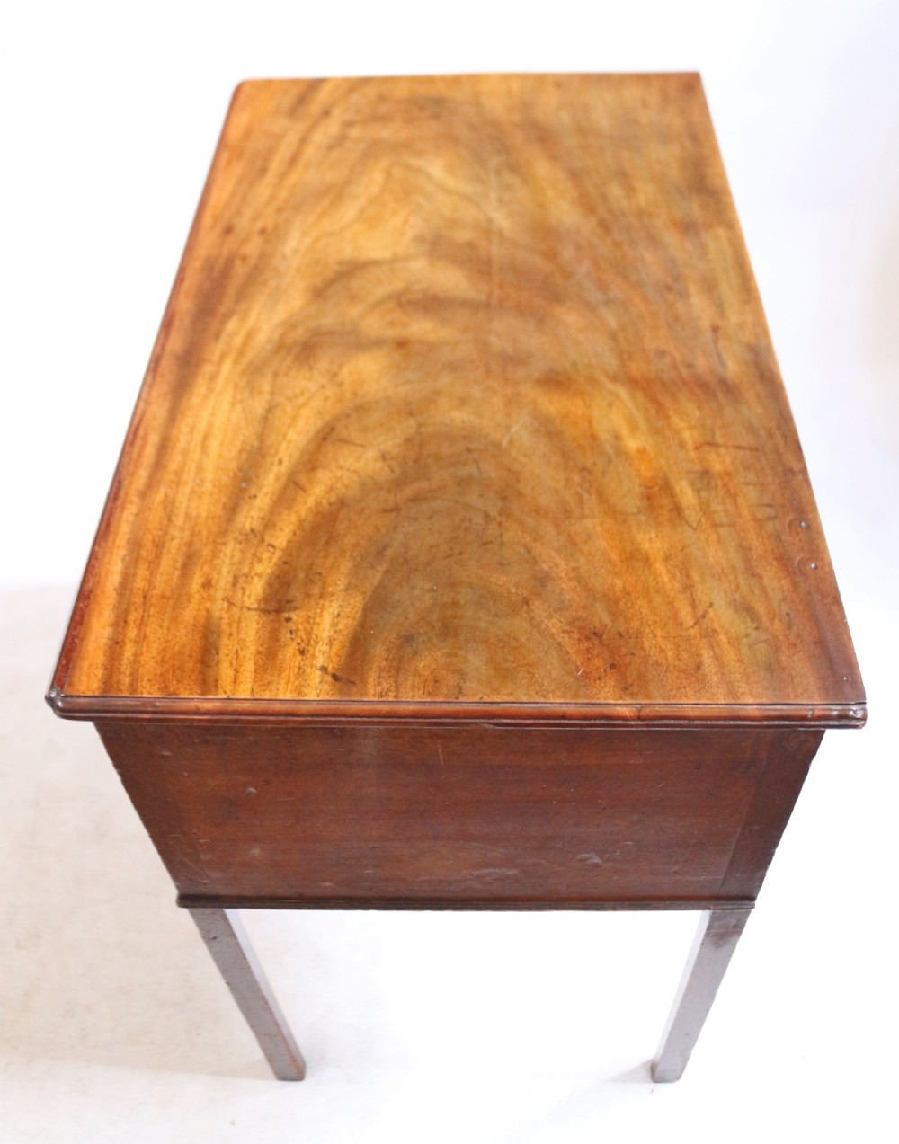 George111 Mahogany 3 Drawer Lowboy with Slide. View VII