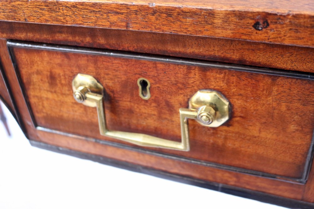 George IV Mahogany Kneehole Side Table with galleried back View V