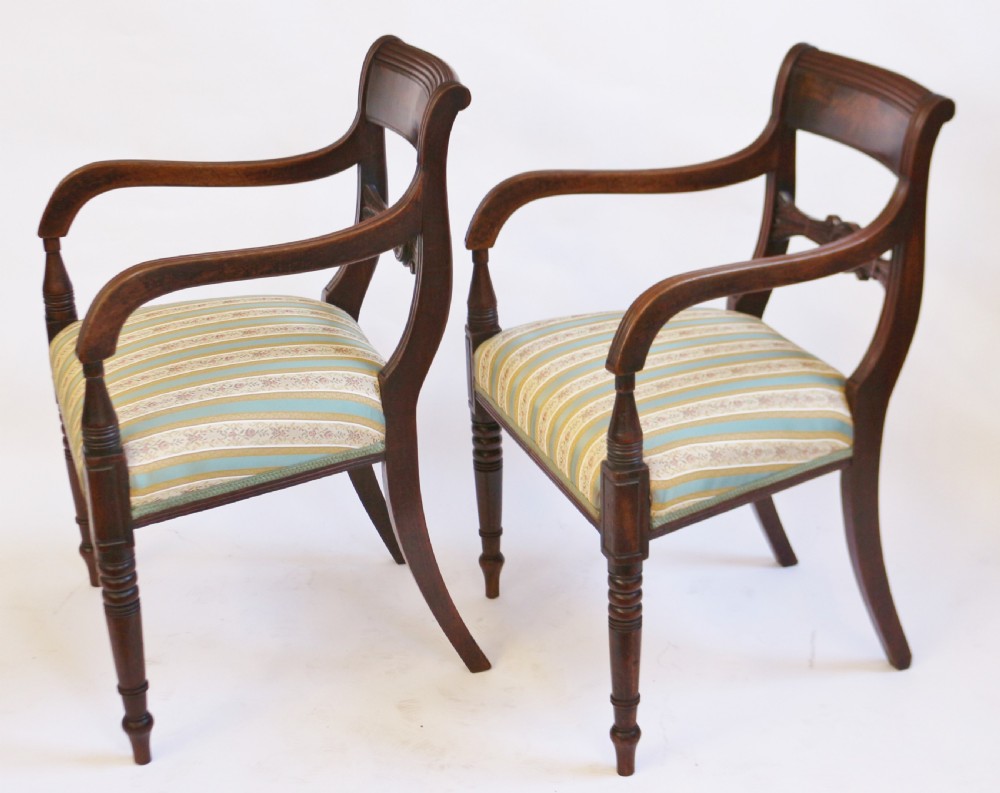 George 111 Mahogany Pair of Armchairs View III