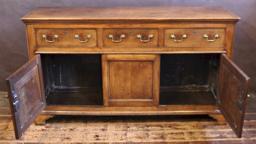 19C Fruitwood Dresser Base View II