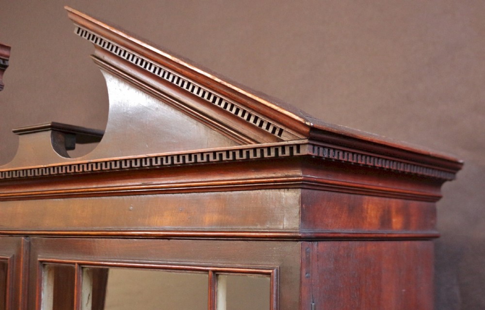 Fine George 111 Mahogany Bookcase on Chest View VI