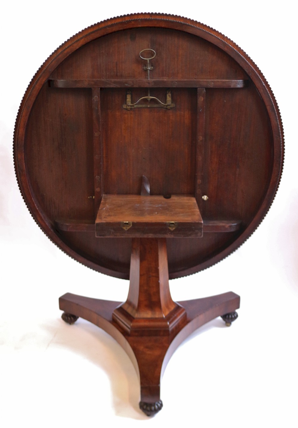 William 1V Well Figured Mahogany Circular Pedestal Tilt Top Centre Table View IV