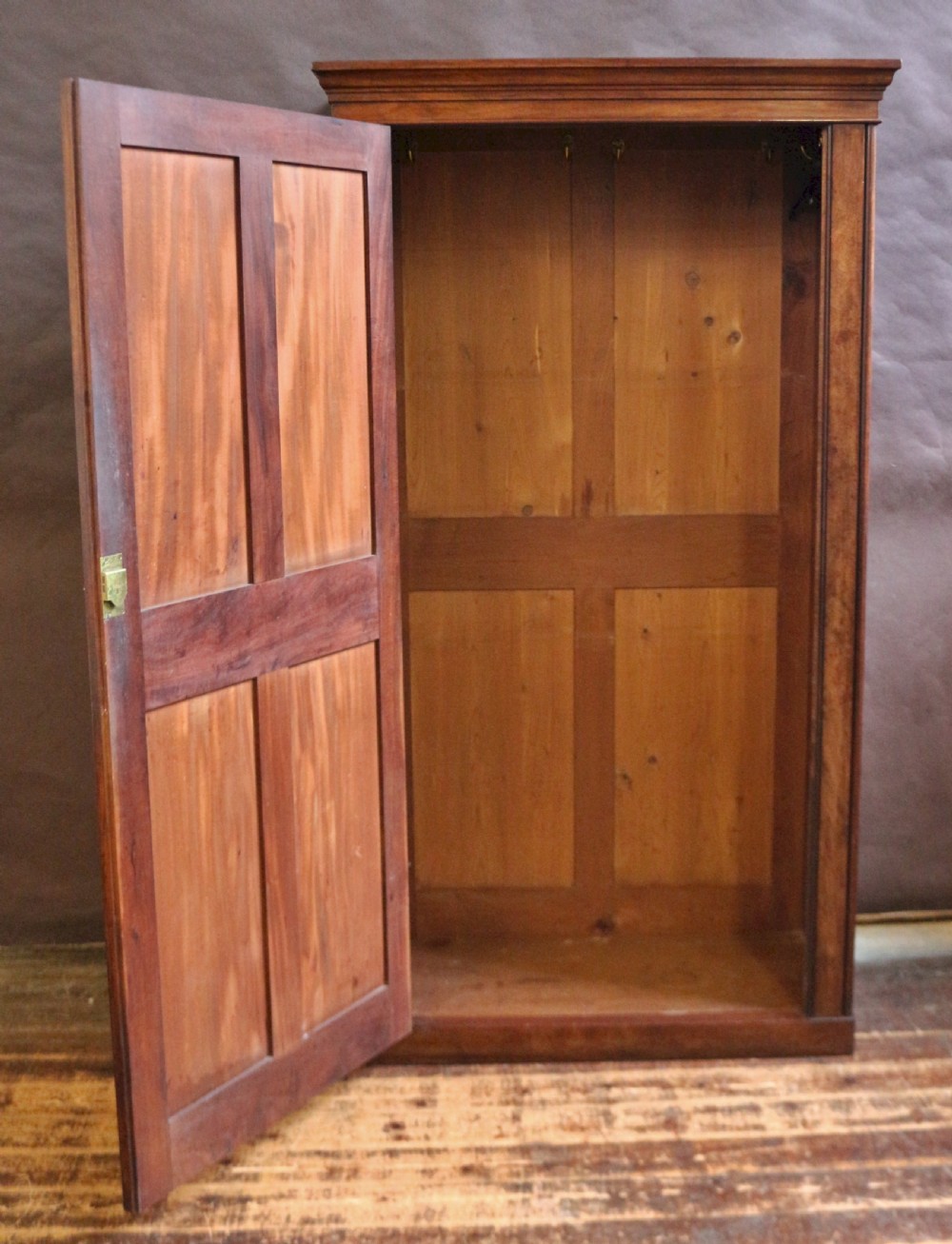 19C Mahogany 1 Door Hall Cupboard View III