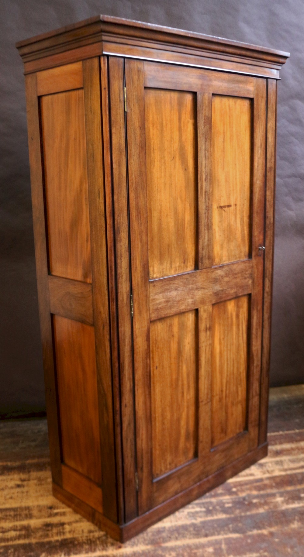 19C Mahogany 1 Door Hall Cupboard View IV