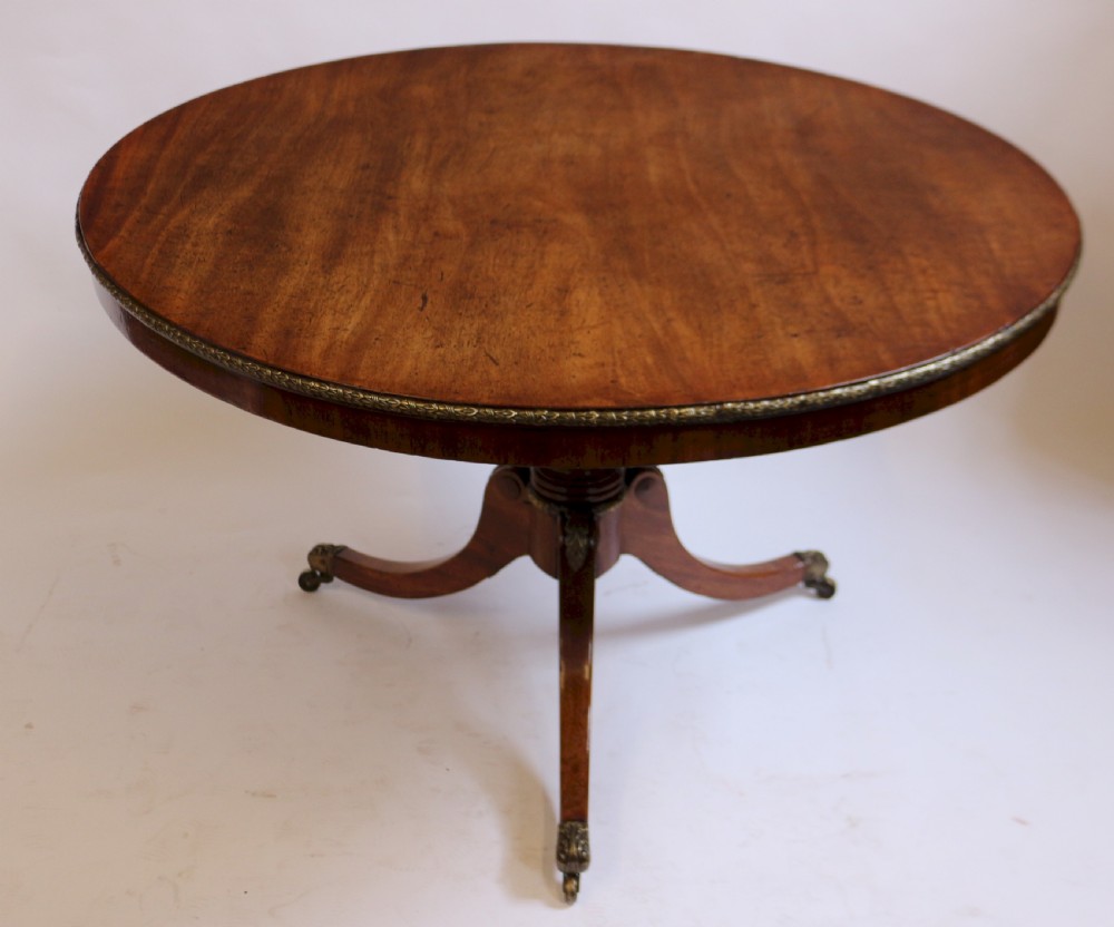 Regency Mahogany Ormolu Decorated Circular Centre Table View IV