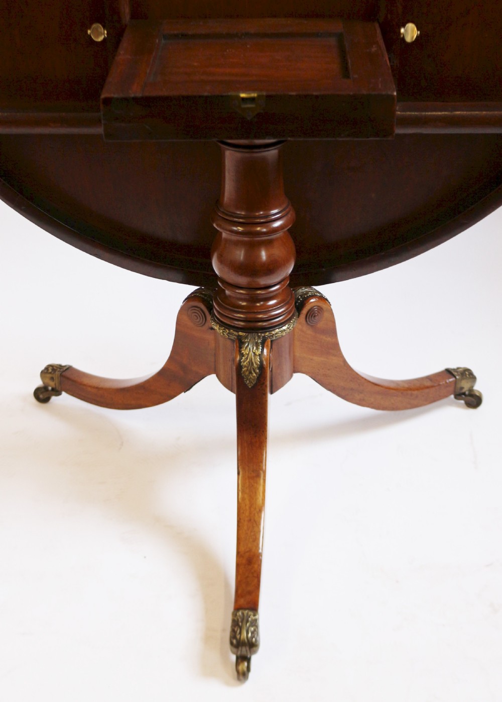 Regency Mahogany Ormolu Decorated Circular Centre Table View VII
