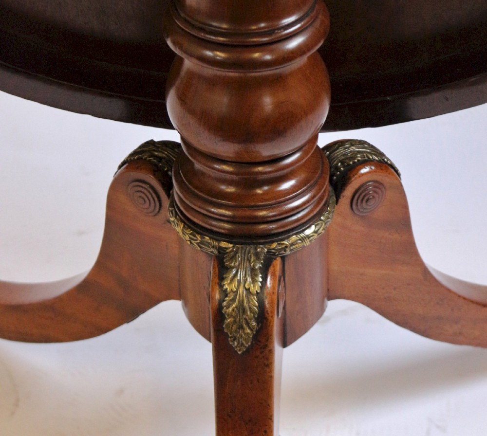 Regency Mahogany Ormolu Decorated Circular Centre Table View VIII