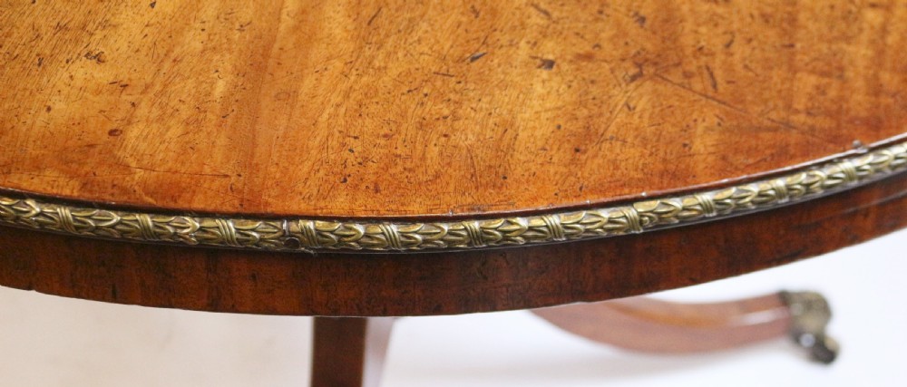 Regency Mahogany Ormolu Decorated Circular Centre Table View X