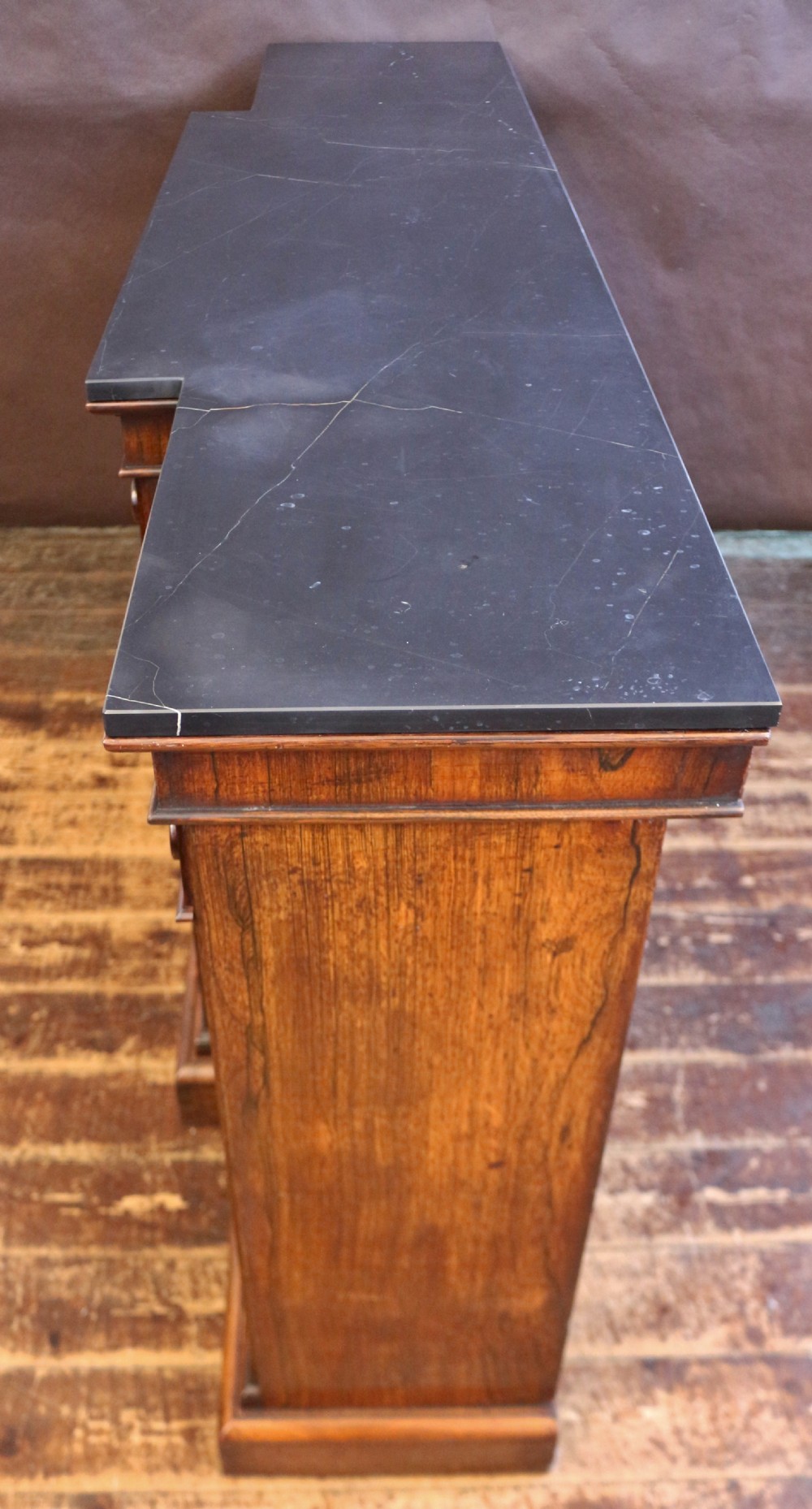 Regency Rosewood 4 Door Breakfront Side Cabinet View V