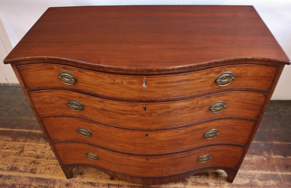 George 111 Mahogany 4 Drawer Serpentine Chest View III
