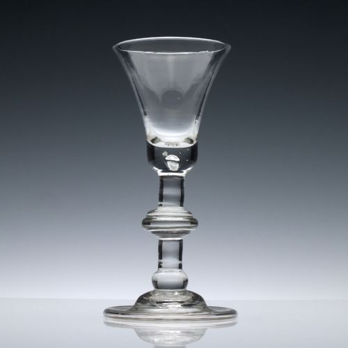 18th Century Baluster Wine Glass C1730