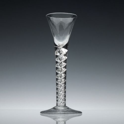 Georgian Mercury Air Twist Cordial Glass C1750
