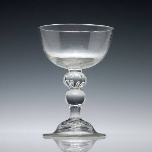 An 18th Century Baluster Champagne Glass C1730
