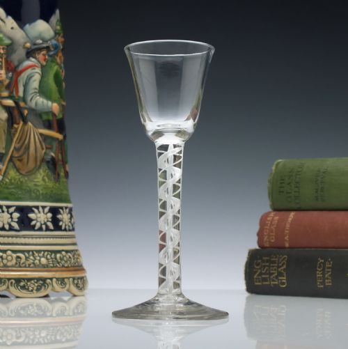 Georgian Mixed Twist Wine Glass C1760