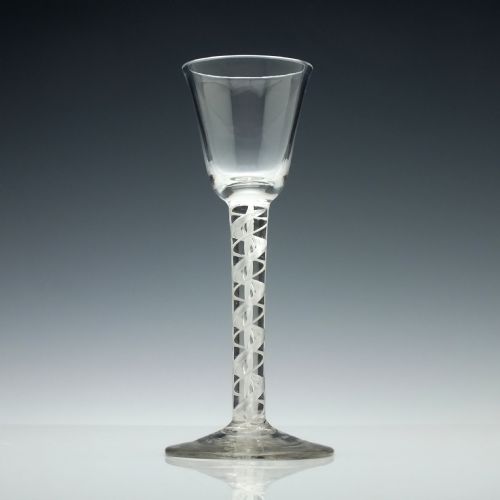 fig 1. Georgian Mixed Twist Wine Glass c1760