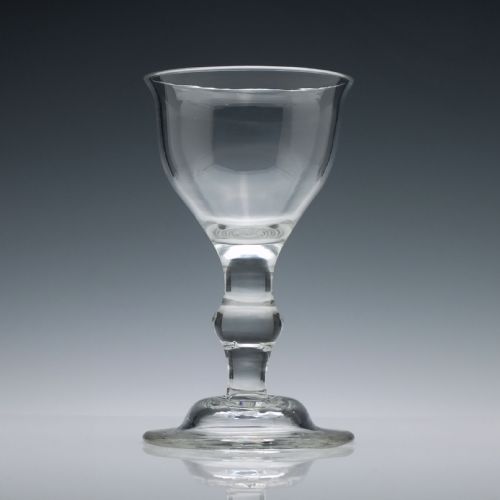 Georgian Baluster Stem Champagne Glass C1730