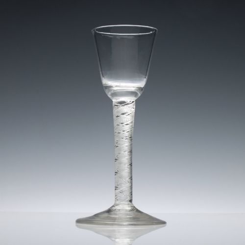 fig 1. Georgian Double Series Air Twist Wine Glass c1750