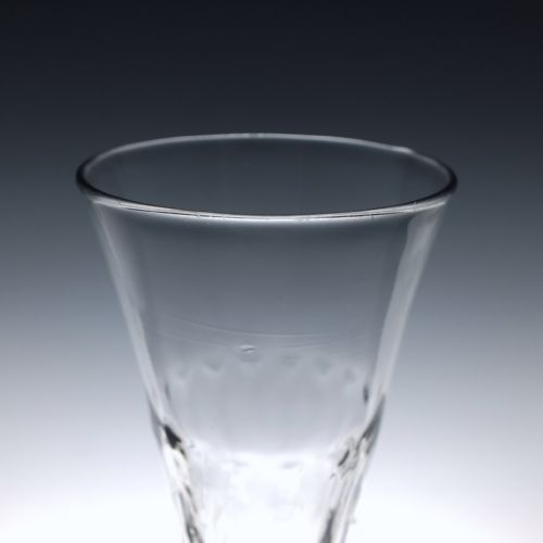 fig 1. Antique 18th Century Georgian Opaque Twist Ale Glass c1760