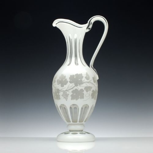 Antique 19th Century Richardson Cased Glass Claret Jug C1830