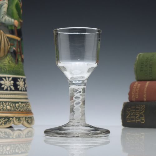 Georgian Opaque Twist Dram Glass C1760