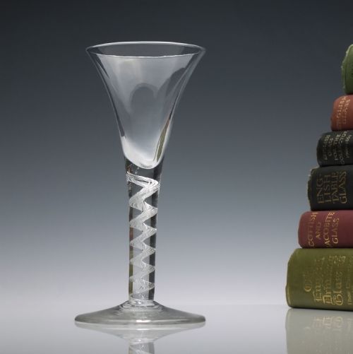 Large Georgian Air Twist Wine Glass C1750
