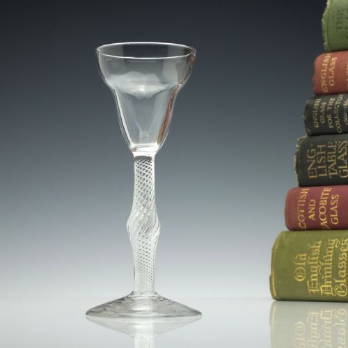 Georgian Pan Top Air Twist Wine Glass C1750