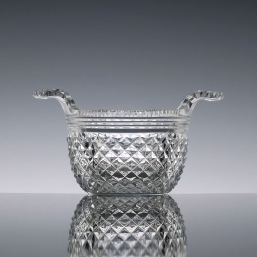 Rare Two Handled 19th Century Cut Glass Piggin C1820