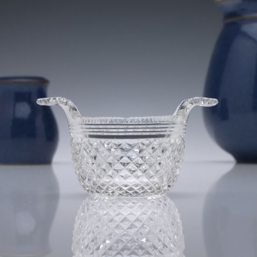 fig 1. Rare Two Handled 19th Century Cut Glass Piggin c1820