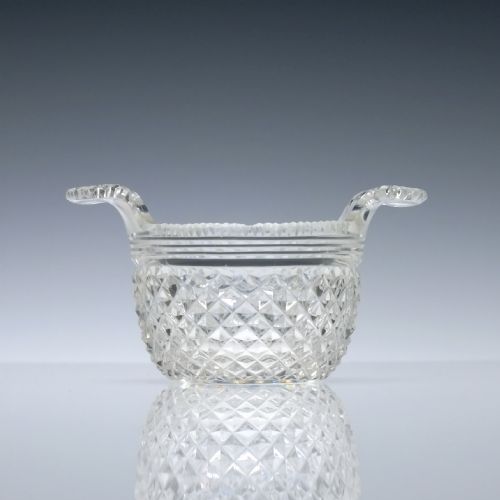 fig 2. Rare Two Handled 19th Century Cut Glass Piggin c1820