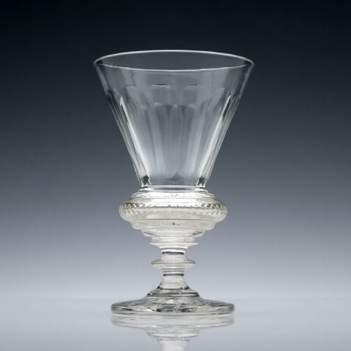 fig 1. Pair of 19th century Cut Absinthe Glasses c1840