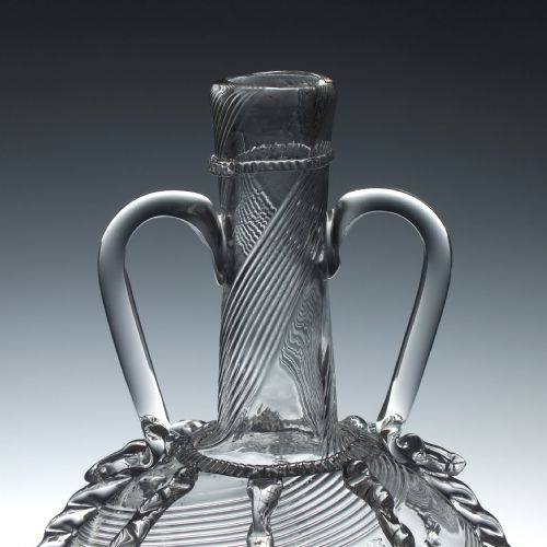 VINTAGE DUTCH RENAISSANCE REVIVAL GLASS CLARET JUG C1935 - ADDITIONAL PHOTO 2