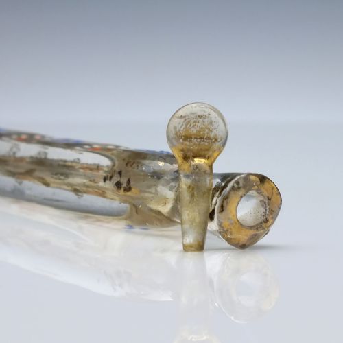 GILDED AND ENAMELLED 19TH CENTURY PERFUME BOTTLE C1860 - ADDITIONAL PHOTO 6