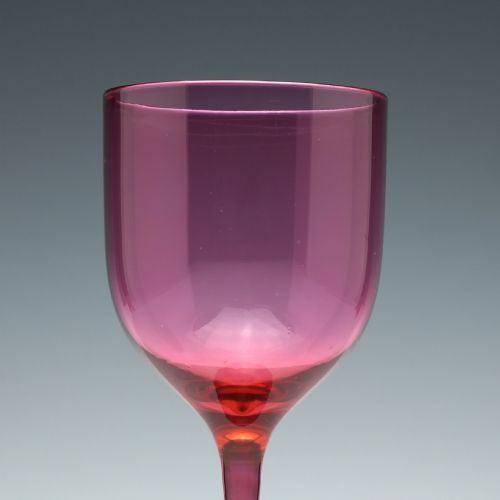 FOUR ANTIQUE VICTORIAN REGENCY RED WINE GLASSES C1860 - ADDITIONAL PHOTO 2