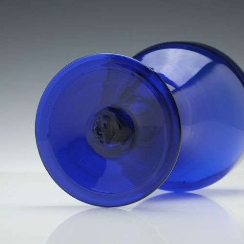 PAIR OF 19TH CENTURY BLUE GLASS RUMMERS C1880 - ADDITIONAL PHOTO 7