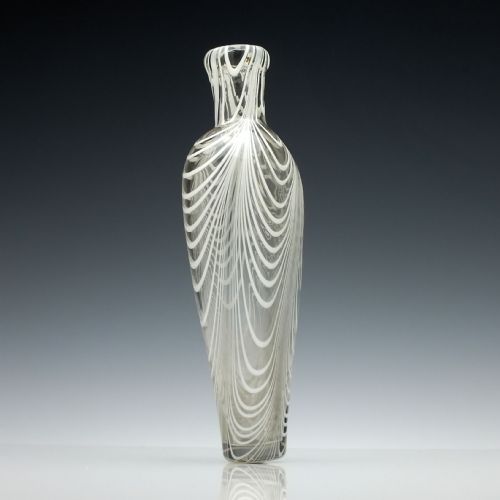 19TH CENTURY NAILSEA GLASS FLASK C1850 - ADDITIONAL PHOTO 3