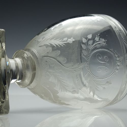 ENGRAVED 19TH CENTURY GLASS UNION RUMMER C1800 - ADDITIONAL PHOTO 7