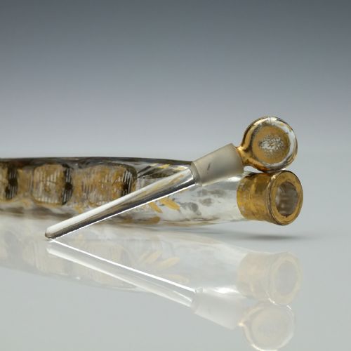 GILDED 19TH CENTURY PERFUME BOTTLE C1860 - ADDITIONAL PHOTO 4