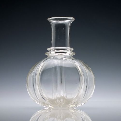 19TH CENTURY PILLAR MOULDED GLASS CARAFE C1860 - ADDITIONAL PHOTO 1