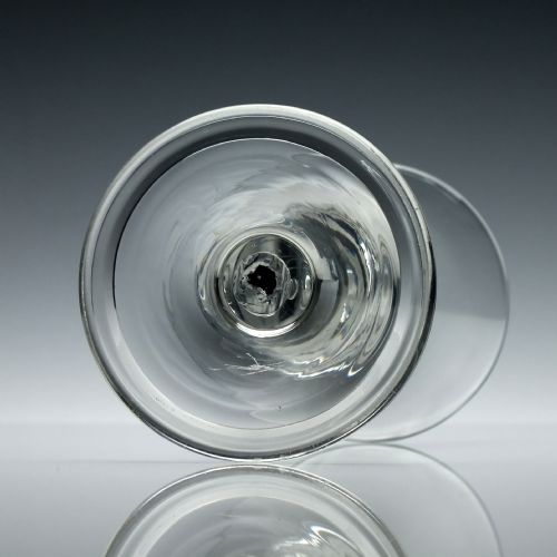 VICTORIAN PLAIN STEM WINE GLASS C1840 - ADDITIONAL PHOTO 5