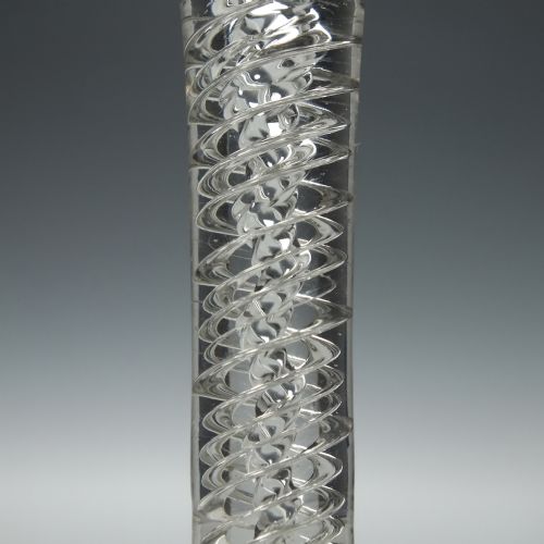 ENGRAVED 18TH CENTURY AIR TWIST ALE GLASS C1750 - ADDITIONAL PHOTO 6