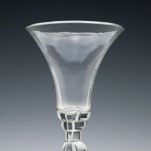GEORGIAN BALUSTROID WINE GLASS C1730 - ADDITIONAL PHOTO 2