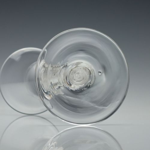 18TH CENTURY OPAQUE TWIST WINE GLASS C1760 - ADDITIONAL PHOTO 5
