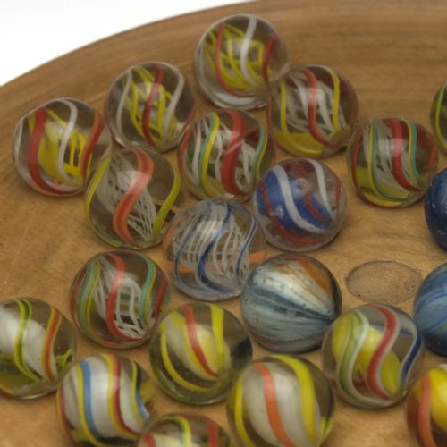 ANTIQUE SOLITAIRE BOARD 19TH CENTURY GERMAN MARBLES C1870 - ADDITIONAL PHOTO 4
