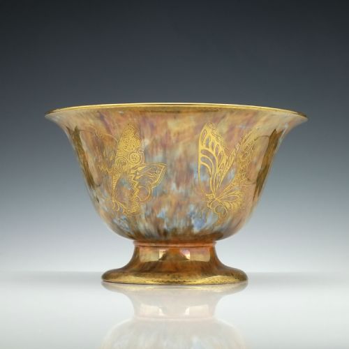 wedgwood butterfly pattern lustre bowl c1920 - CATEGORY: ANTIQUE CERAMICS - DATED 1920