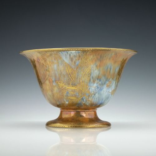 WEDGWOOD BUTTERFLY PATTERN LUSTRE BOWL C1920 - ADDITIONAL PHOTO 3